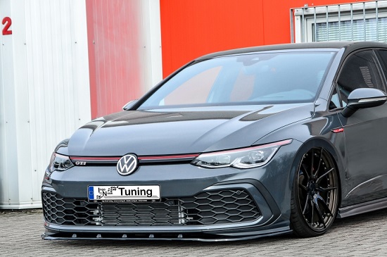 LAMA SOTTOPARAURTI ANTERIORE VW GOLF MK8 GTI / GTD NERO OPACO INGO NOAK TUNING