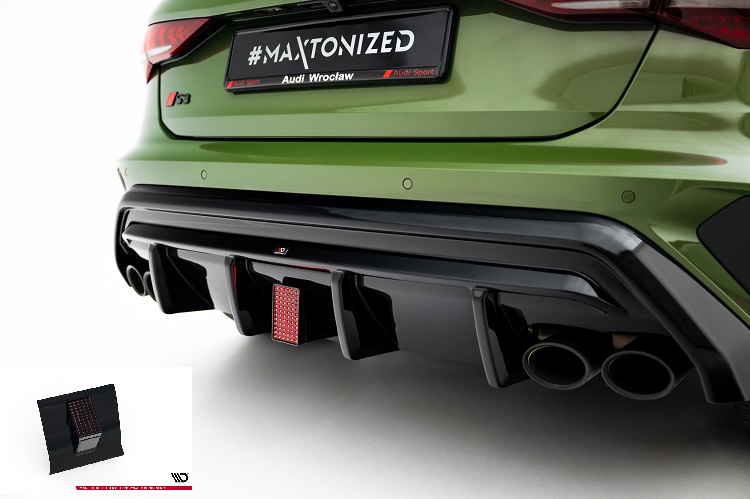 LUCE STOP LED PER DIFFUSORE MAXTON DESIGN PER AUDI S3 8Y FACELIFT SPORTBACK