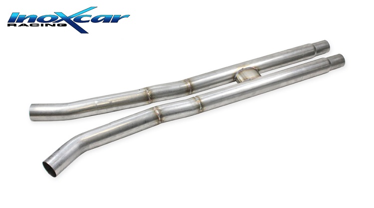 COPPIA SCARICHI CENTRALI DIRETTI INOXCAR PER FORD MUSTANG MK6 GT 5.0 V8 422CV