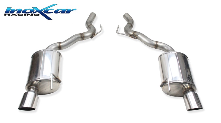 SCARICHI FINALI SPORTIVI SILENZIATI RACING INOXCAR PER FORD MUSTANG MK6 GT 5.0 V8 422CV