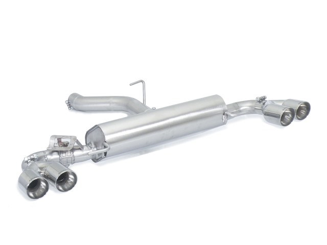 SCARICO FINALE SPORTIVO SILENZIATO SPORT LINE + VALVOLA RAGAZZON PER AUDI S1 8X (LINEA 76MM⌀)