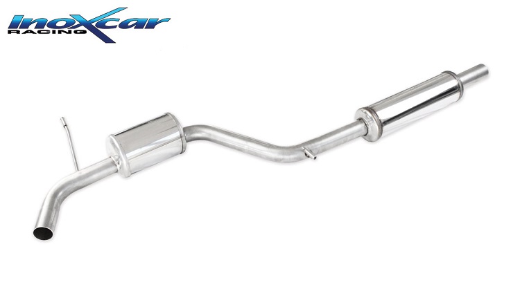SCARICO CENTRALE SPORTIVO SILENZIATO (2 SILENZIATORI) INOXCAR PER AUDI A3 8Y 35 MILD HYBRID 1.5 TFSI 150CV (CON MULTILINK)