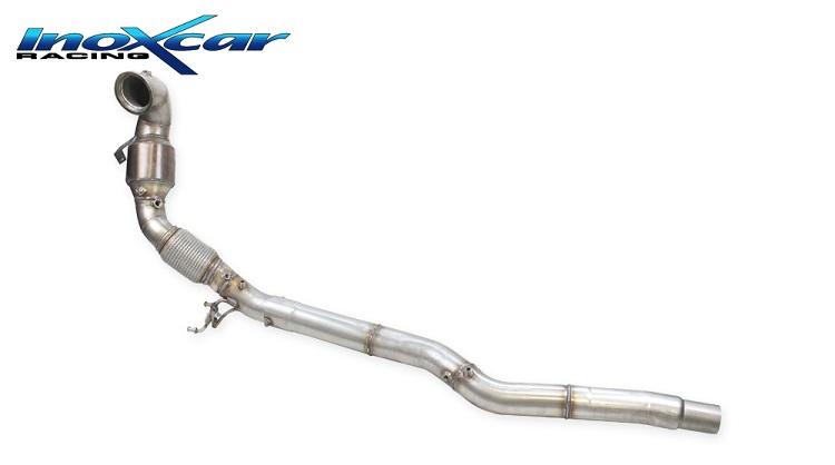 SCARICO DOWNPIPE CON KAT 200 CELLE INOXCAR PER AUDI S3 8Y SPORTBACK 2.0 TFSI QUATTRO 333CV CON OPF