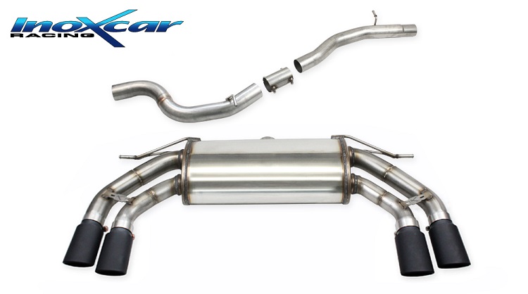 SCARICO CATBACK SEMIDIRETTO INOXCAR PER CUPRA ATECA 2.0 TSI 190CV 4DRIVE (90mm)