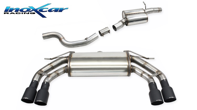 SCARICO CATBACK SILENZIATO INOXCAR PER CUPRA ATECA 2.0 TSI 190CV 4DRIVE (90x70mm)