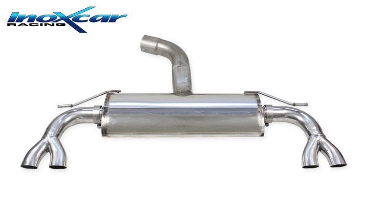 SCARICO FINALE SPORTIVO SILENZIATO INOXCAR PER CUPRA LEON 2.0 TSI 300CV CON GPF (LINEA 70MM)