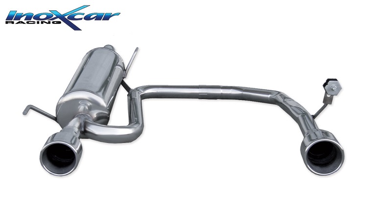 SCARICO FINALE SPORTIVO SILENZIATO INOXCAR PER PER ALFA ROMEO MITO 1.6 JTDM 120CV (USCITA SDOPPIATA)