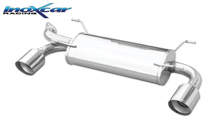 SCARICO FINALE SPORTIVO SILENZIATO RACING INOXCAR PER TOYOTA GT86 (Ø 102MM)