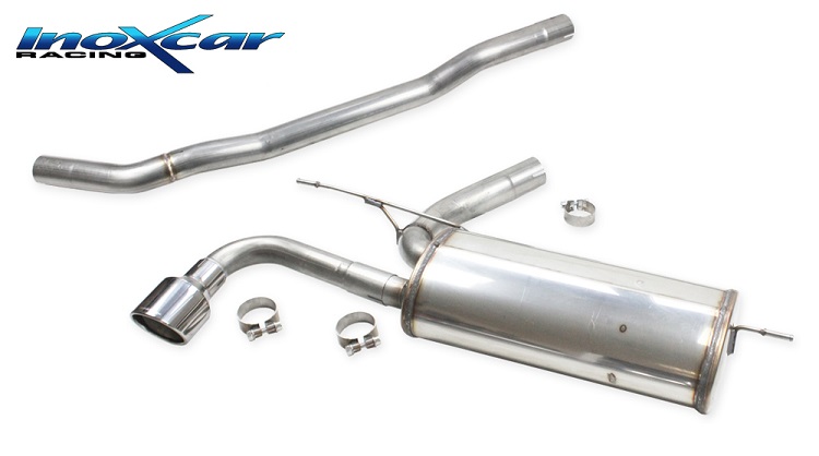 SCARICO FINALE SPORTIVO SILENZIATO X-RACE INOXCAR PER BMW SERIE 1 F40 116i/118i 1.5T (USCITA SINGOLA 90mmØ)