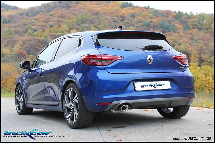 SCARICO FINALE SPORTIVO SILENZIATO INOXCAR PER RENAULT CLIO 5 1.3 TCE 131CV