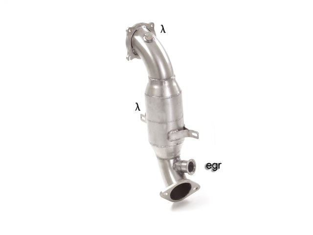 SCARICO SPORTIVO DOWNPIPE CON KAT 300 CELLE RAGAZZON PER ALFA ROMEO STELVIO 2.0 TURBO Q4 280CV (ENTRO 09/2018)