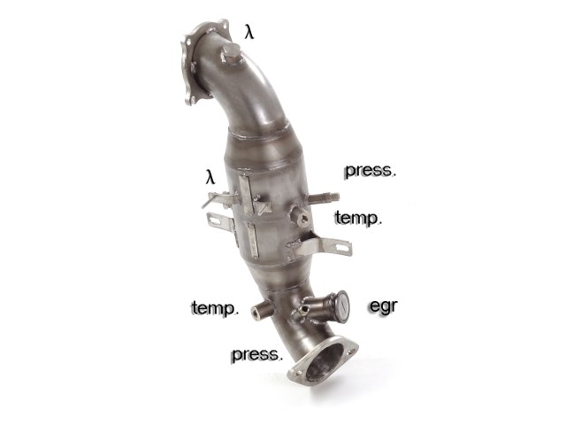 SCARICO SPORTIVO DOWNPIPE CON KAT 300 CELLE RAGAZZON PER ALFA ROMEO STELVIO 2.0 TURBO Q4 280CV (POST 09/2018)