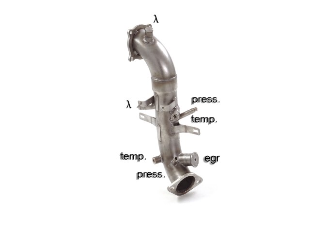 SCARICO SPORTIVO DOWNPIPE DIRETTO RAGAZZON PER ALFA ROMEO STELVIO 2.0 TURBO Q4 280CV (POST 09/2018)