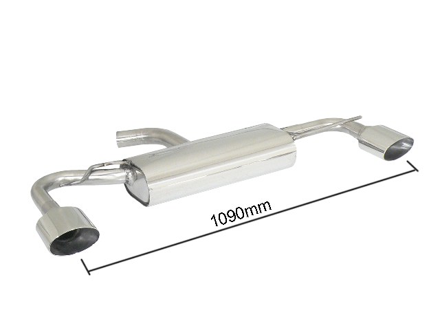 SCARICO FINALE SPORTIVO SILENZIATO RAGAZZON SPORT-LINE PER VW SCIROCCO MK3 1.4 TSI 122CV (USCITA SDOPPIATA OVALE R STYLE)