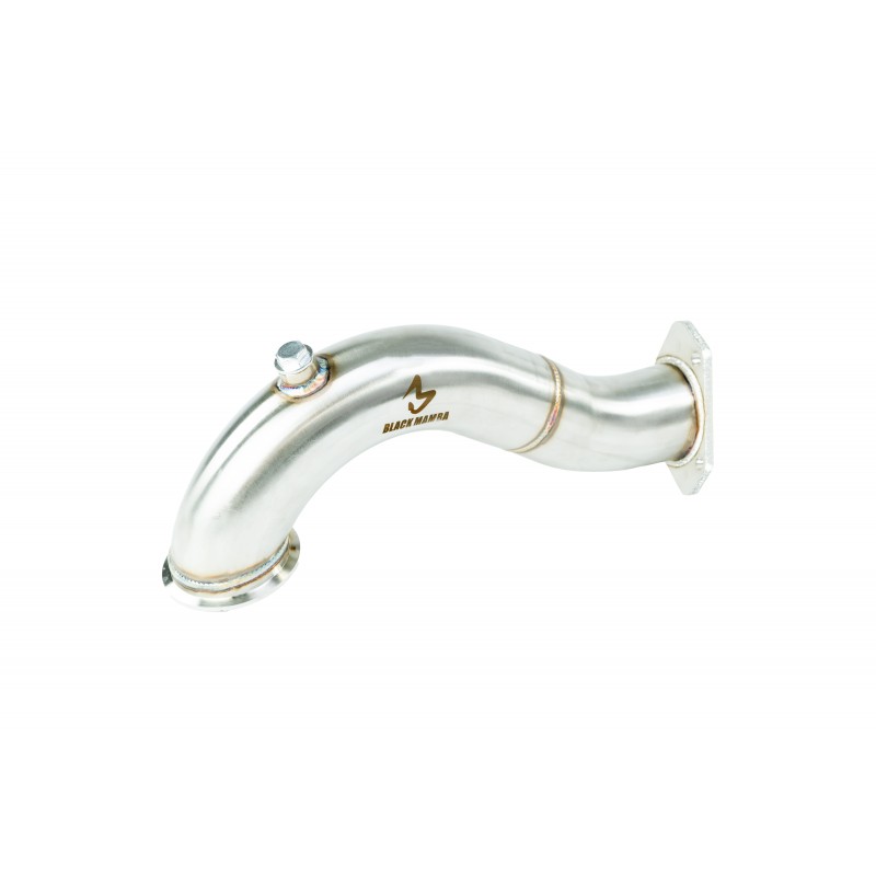 SCARICO SPORTIVO DOWNPIPE DIRETTO BLACK MAMBA PER ABARTH 595 / 695 (CON TURBO GARRETT) 