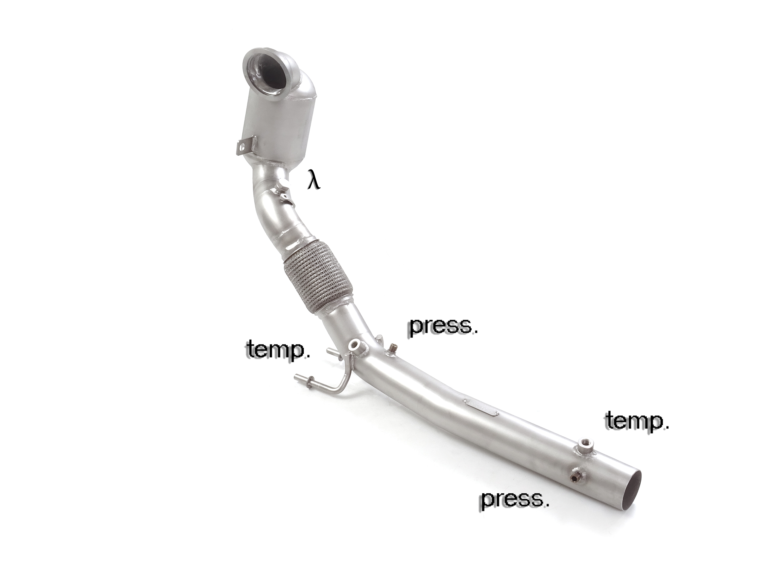 SCARICO SPORTIVO DOWNPIPE CON KAT 200 CELLE RAGAZZON PER AUDI A1 GB MK2 40 TFSI 200CV