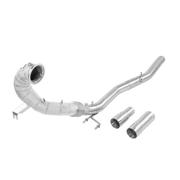 SCARICO SPORTIVO DOWNPIPE DIRETTO ALPHA COMPETITION PER VW GOLF MK8 R (CON SCUDO TERMICO)