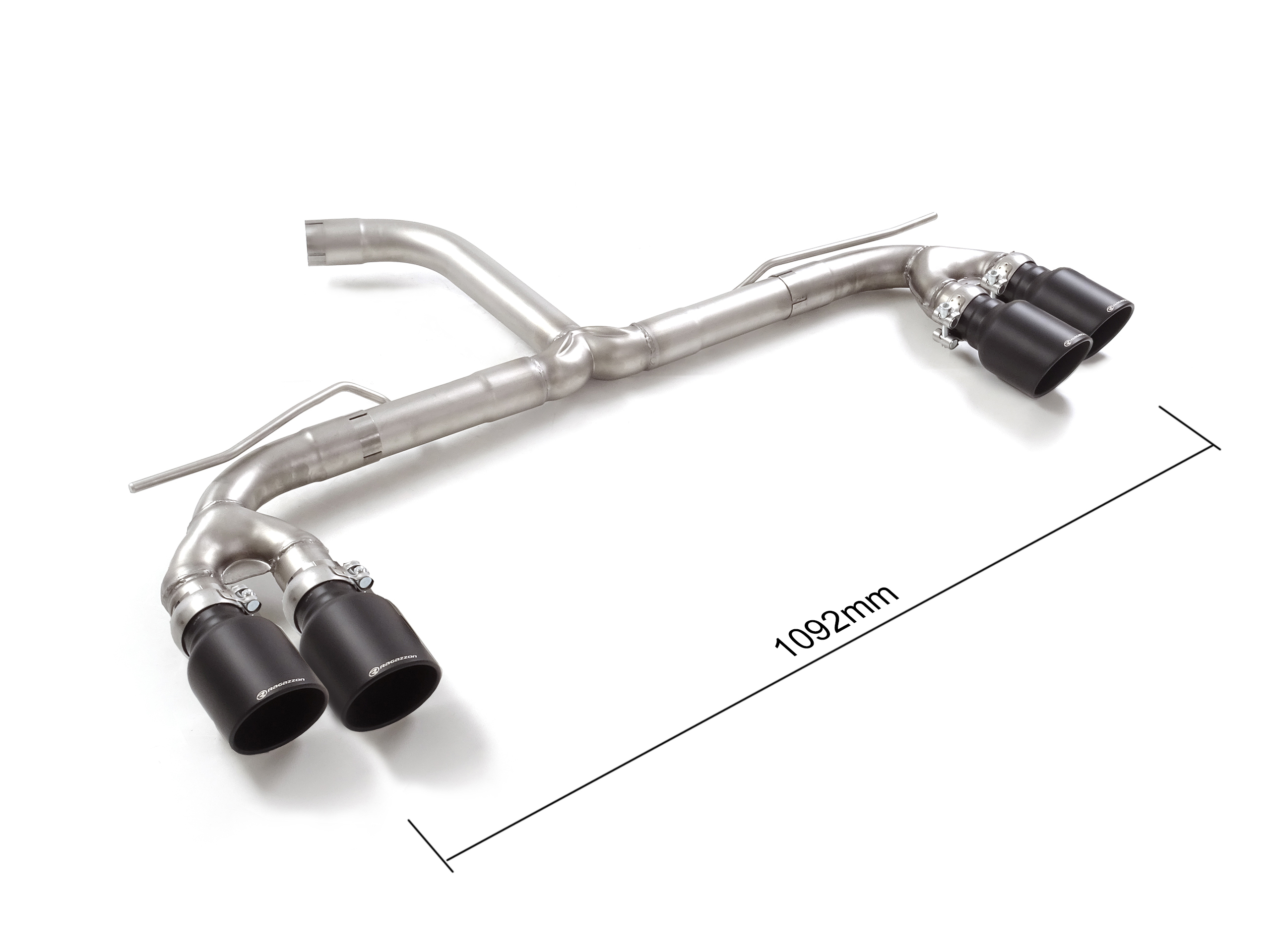 SCARICO FINALE SPORTIVO DIRETTO SPORTLINE BLACK RAGAZZON PER AUDI A3 8Y 35 TFSI SPORTBACK (QUADRUPLA USCITA A VISTA)