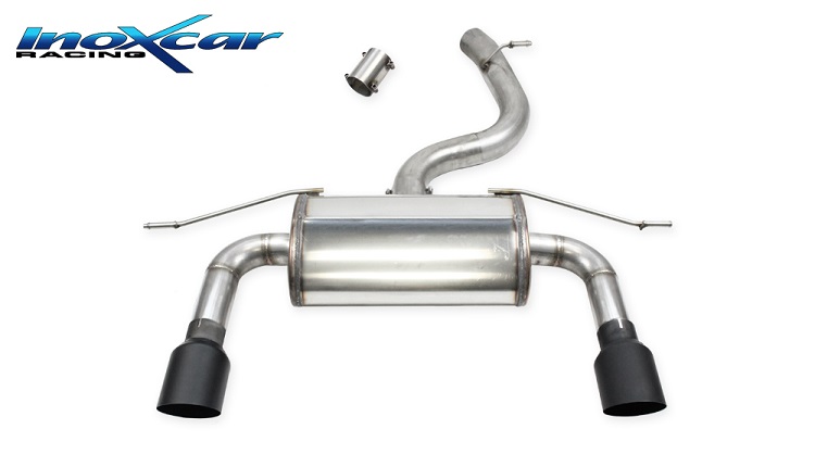 SCARICO FINALE SPORTIVO SILENZIATO BLACK CERAMIC INOXCAR PER AUDI TT 8S MK3 45 TFSI QUATTRO 245CV