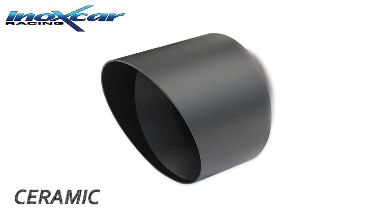 SCARICO FINALE SPORTIVO SILENZIATO BLACK CERAMIC INOXCAR PER VW GOLF MK 7.5 GTI (100MM)
