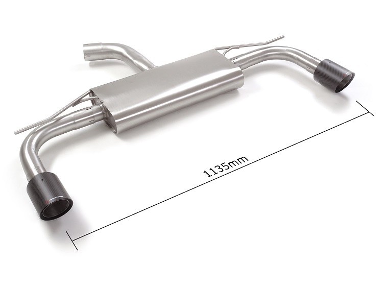 SCARICO FINALE SPORTIVO SILENZIATO CARBON SHOT RAGAZZON PER VW GOLF MK8 1.5 TSI (CON PONTE MULTILINK)