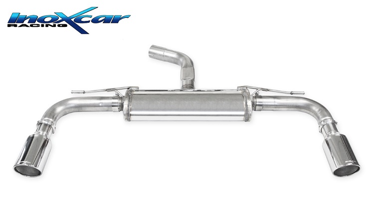 SCARICO FINALE SPORTIVO SILENZIATO X-RACE INOXCAR PER VW GOLF MK8 GTI (70MM)