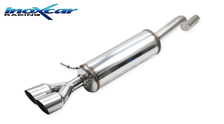 SCARICO FINALE SPORTIVO SILENZIATO RACING INOXCAR PER VW POLO AW 1.0 TSI 95CV (USCITA DOPPIA)
