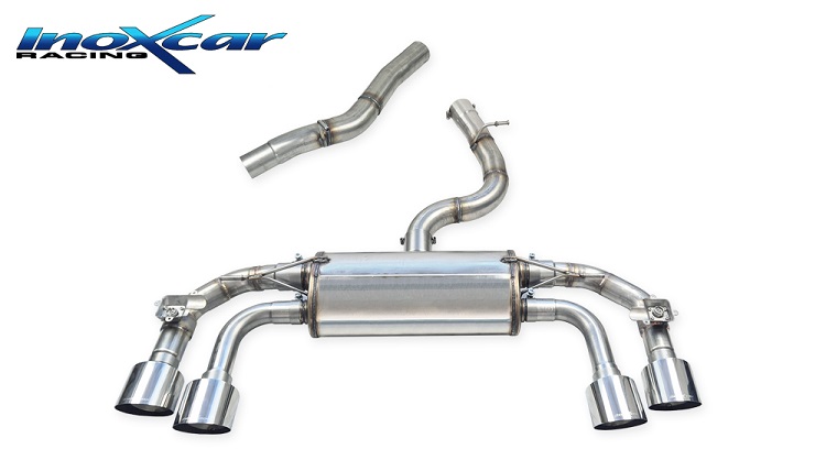 SCARICO SPORTIVO CATBACK RACING CON VALVOLA INOXCAR PER VW GOLF MK8 R