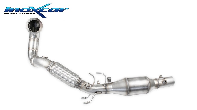 SCARICO DOWNPIPE DIRETTO CON KAT 200 CELLE INOXCAR PER VW POLO AW GTI RESTYLING