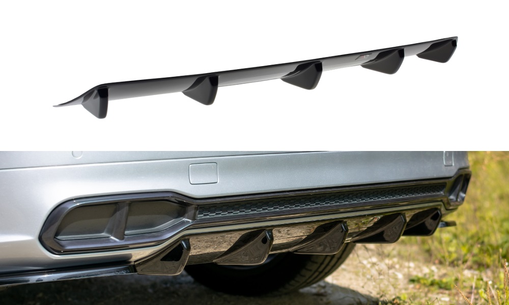 SOTTODIFFUSORE POSTERIORE PER AUDI SQ5/Q5 MK2 FY S-LINE PRE-RESTYLING NERO LUCIDO MAXTON DESIGN