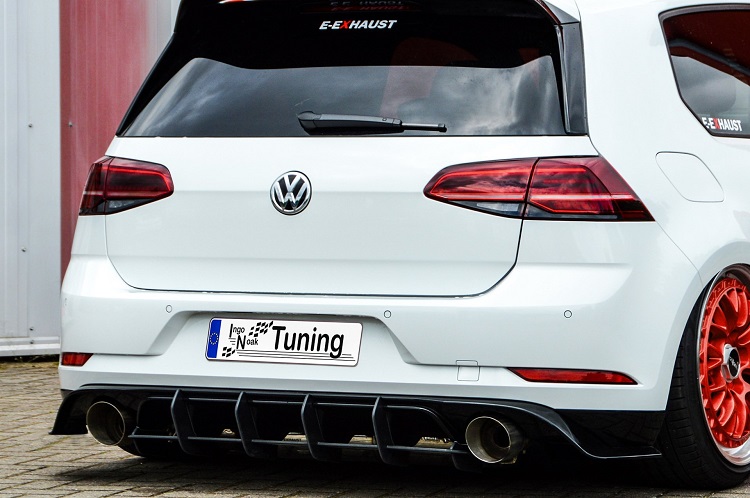 SOTTODIFFUSORE POSTERIORE SPORTIVO RACING PER VW GOLF MK7.5 GTI TCR INGO NOAK TUNING