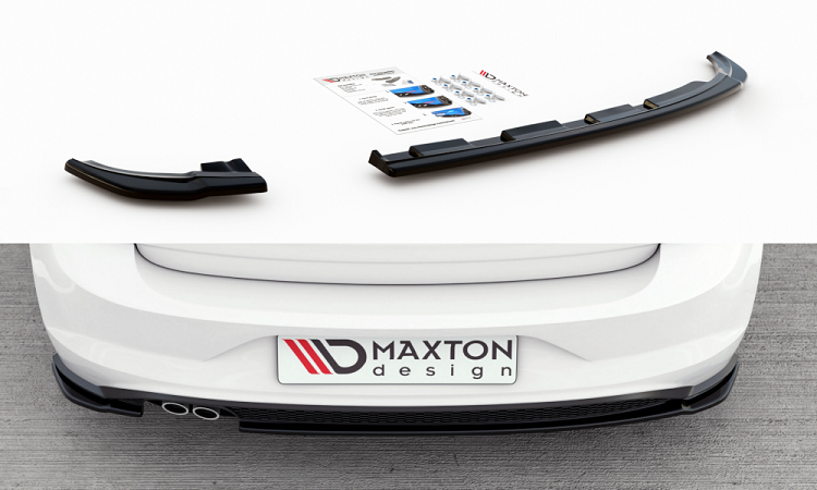 SOTTODIFFUSORE POSTERIORE V.2 PER VW POLO AW GTI PRE-RESTYLING NERO LUCIDO MAXTON DESIGN