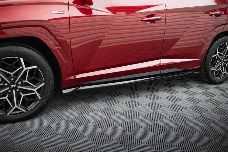 COPPIA SOTTOMINIGONNE MAXTON DESIGN NERE LUCIDE PER HYUNDAI TUCSON MK4 N-LINE