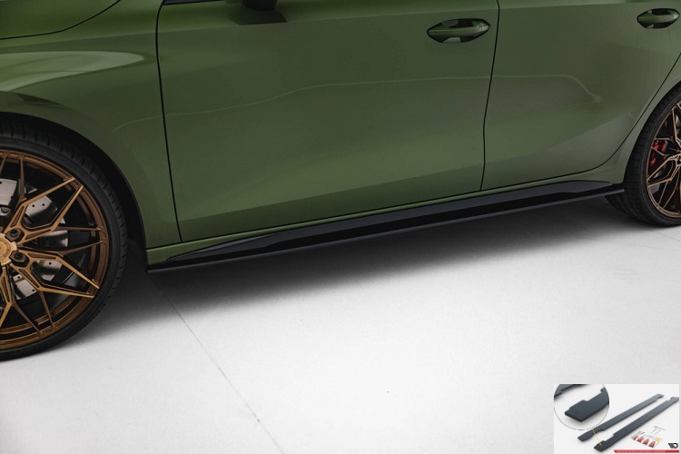 COPPIA SOTTOMINIGONNE STREET PRO MAXTON DESIGN PER AUDI S3 8Y FACELIFT SPORTBACK (NERE)