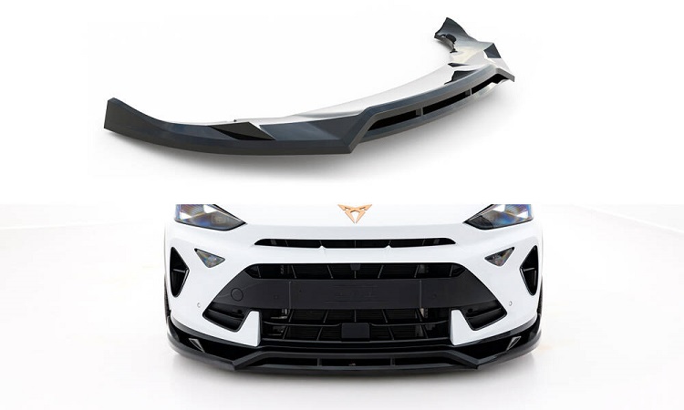 LAMA SOTTOPARAURTI ANTERIORE MAXTON DESIGN PER CUPRA FORMENTOR MK1 FACELIFT NERO LUCIDO 