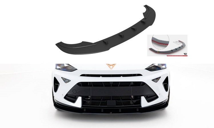 LAMA SOTTOPARAURTI ANTERIORE STREET PRO MAXTON DESIGN PER CUPRA FORMENTOR MK1 FACELIFT (BORDO ROSSO)