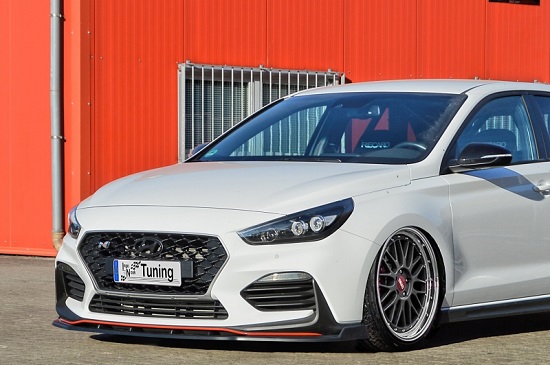 LAMA SOTTOPARAURTI ANTERIORE HYUNDAI I30N MK3 (PD) NERO OPACO INGO NOAK TUNING