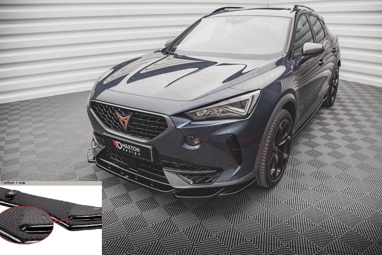 LAMA SOTTOPARAURTI ANTERIORE V.1 MAXTON DESIGN PER CUPRA FORMENTOR CARBON LOOK