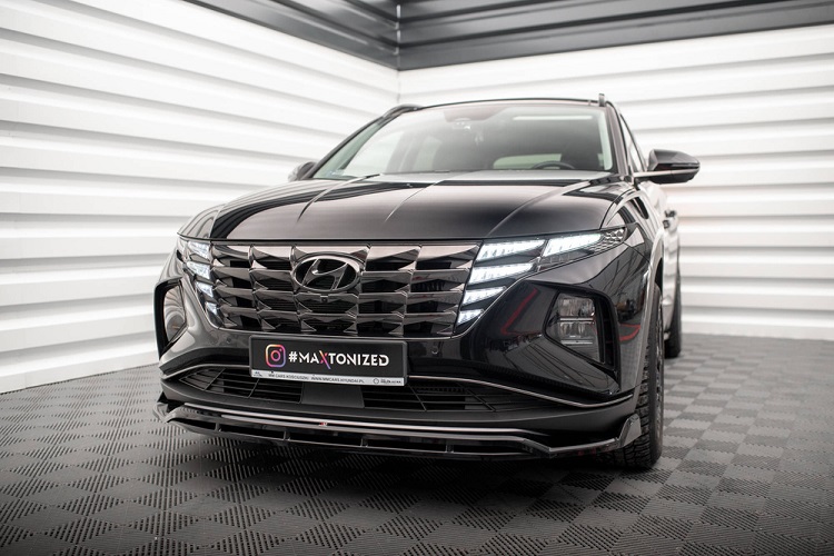 LAMA SOTTOPARAURTI ANTERIORE V.2 MAXTON DESIGN PER HYUNDAI TUCSON MK4 STANDARD NERA LUCIDA