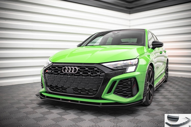 LAMA SOTTOPARAURTI ANTERIORE V.1 + FLAPS STREET PRO MAXTON DESIGN PER AUDI RS3 8Y SPORTBACK