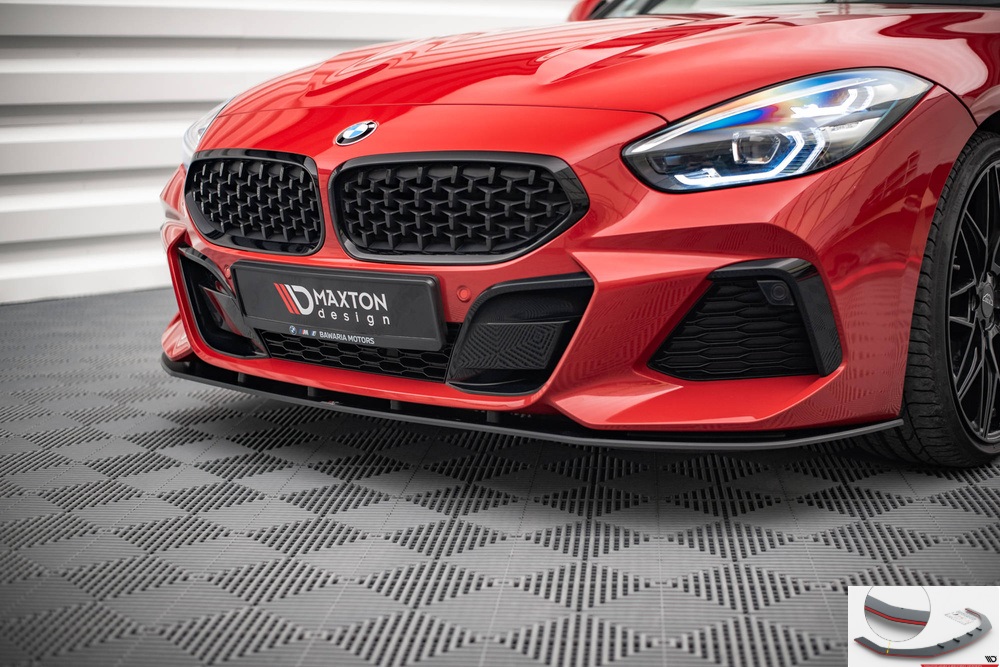 LAMA SOTTOPARAURTI ANTERIORE STREET PRO MAXTON DESIGN PER BMW Z4 G29 M-PACK PRE FACELIFT (BORDO ROSSO)