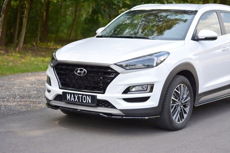 LAMA SOTTOPARAURTI ANTERIORE V.2 MAXTON DESIGN PER HYUNDAI TUCSON MK3 RESTYLING NERA LUCIDA