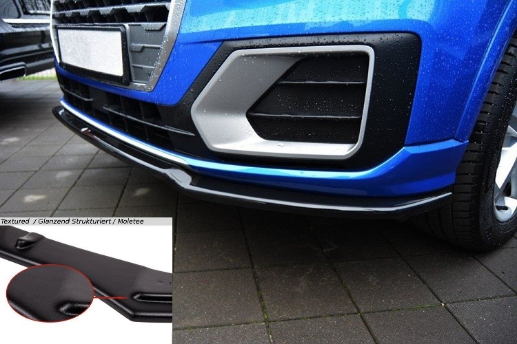 LAMA SOTTOPARAURTI ANTERIORE MAXTON DESIGN PER AUDI Q2 (GA) NERO OPACO
