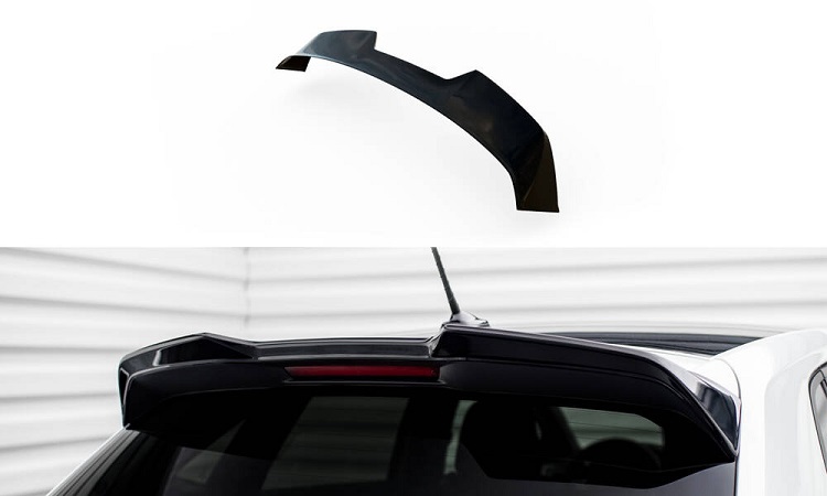 SPOILER CAP 3D MAXTON DESIGN PER VW POLO AW GTI NERO LUCIDO