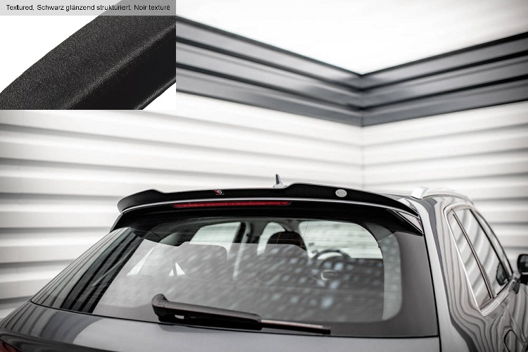 SPOILER CAP MAXTON DESIGN PER AUDI A3 8V SPORTBACK PRE RESTYLING NO S-LINE NERO OPACO