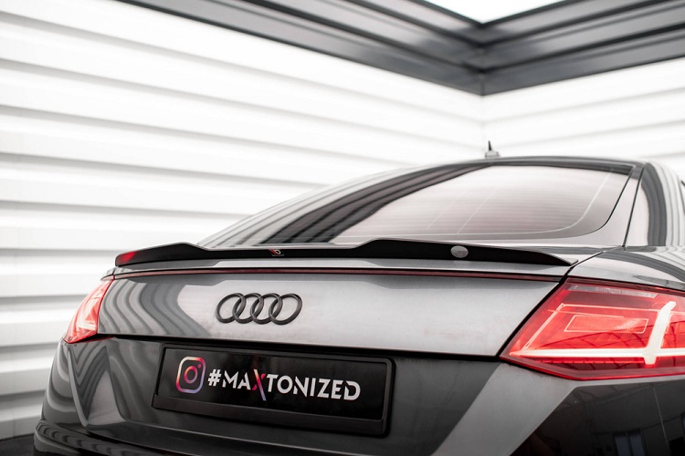 SPOILER CAP MAXTON DESIGN PER AUDI TT 8S S-LINE RESTYLING NERO LUCIDO