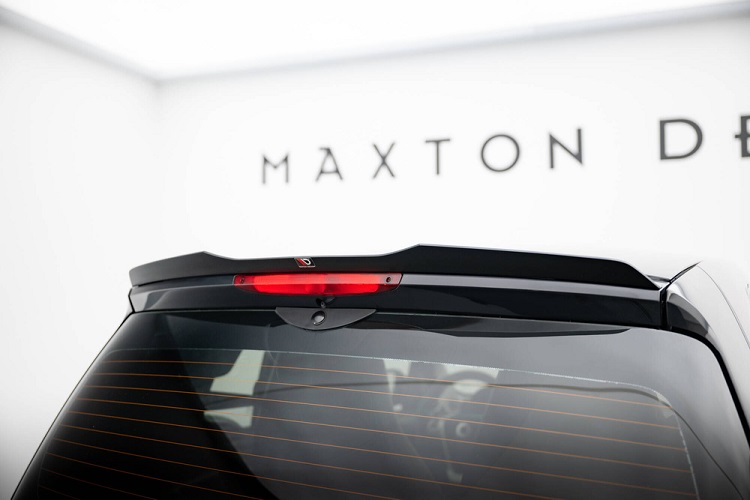 SPOILER CAP MAXTON DESIGN PER SMART BRABUS FORTWO C451 FACELIFT NERO LUCIDO