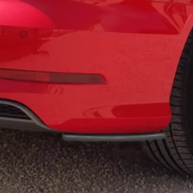 APPENDICI DIFFUSORE POSTERIORE SPORTIVO AUDI A3 8V CABRIO PRE-RESTYLING CON S-LINE NERE LUCIDE INGO NOAK TUNING