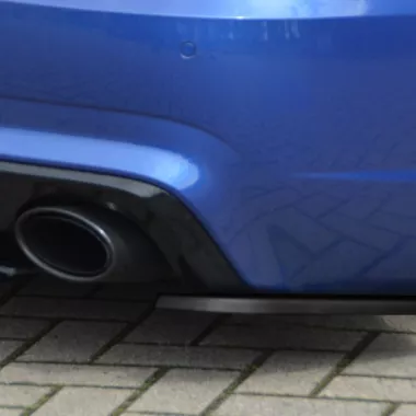 APPENDICI DIFFUSORE POSTERIORE SPORTIVO AUDI RS3 8V 5 PORTE PRE-RESTYLING NERE OPACHE INGO NOAK TUNING