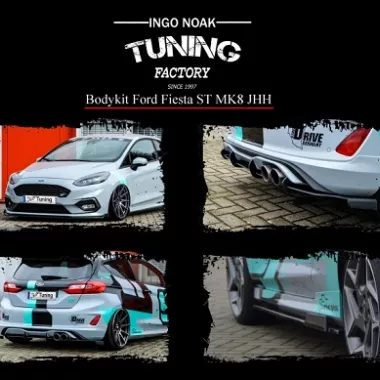 BODYKIT INGO NOAK PER FORD FIESTA MK8 ST NERO OPACO